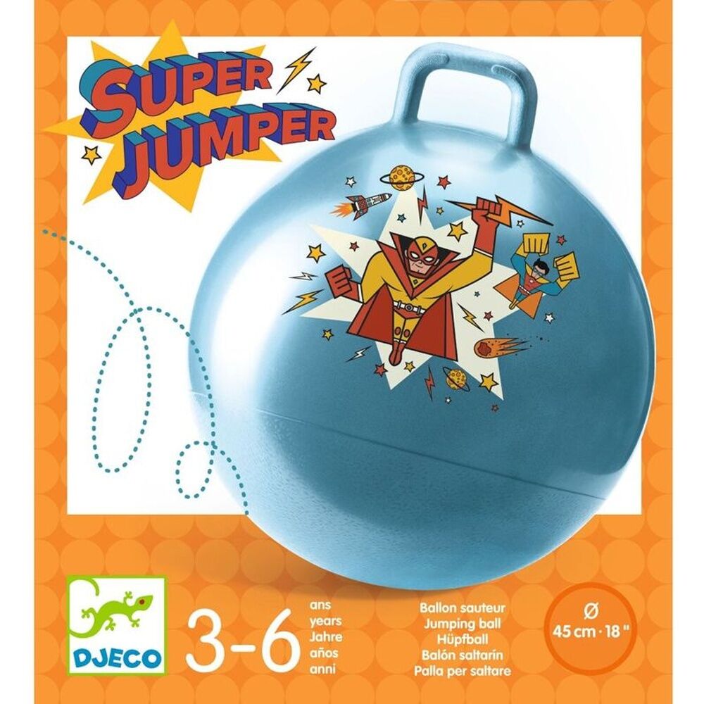 Djeco Super Jumper With H&le Reinforced PVC Space Hopper Balance Toy 3y+