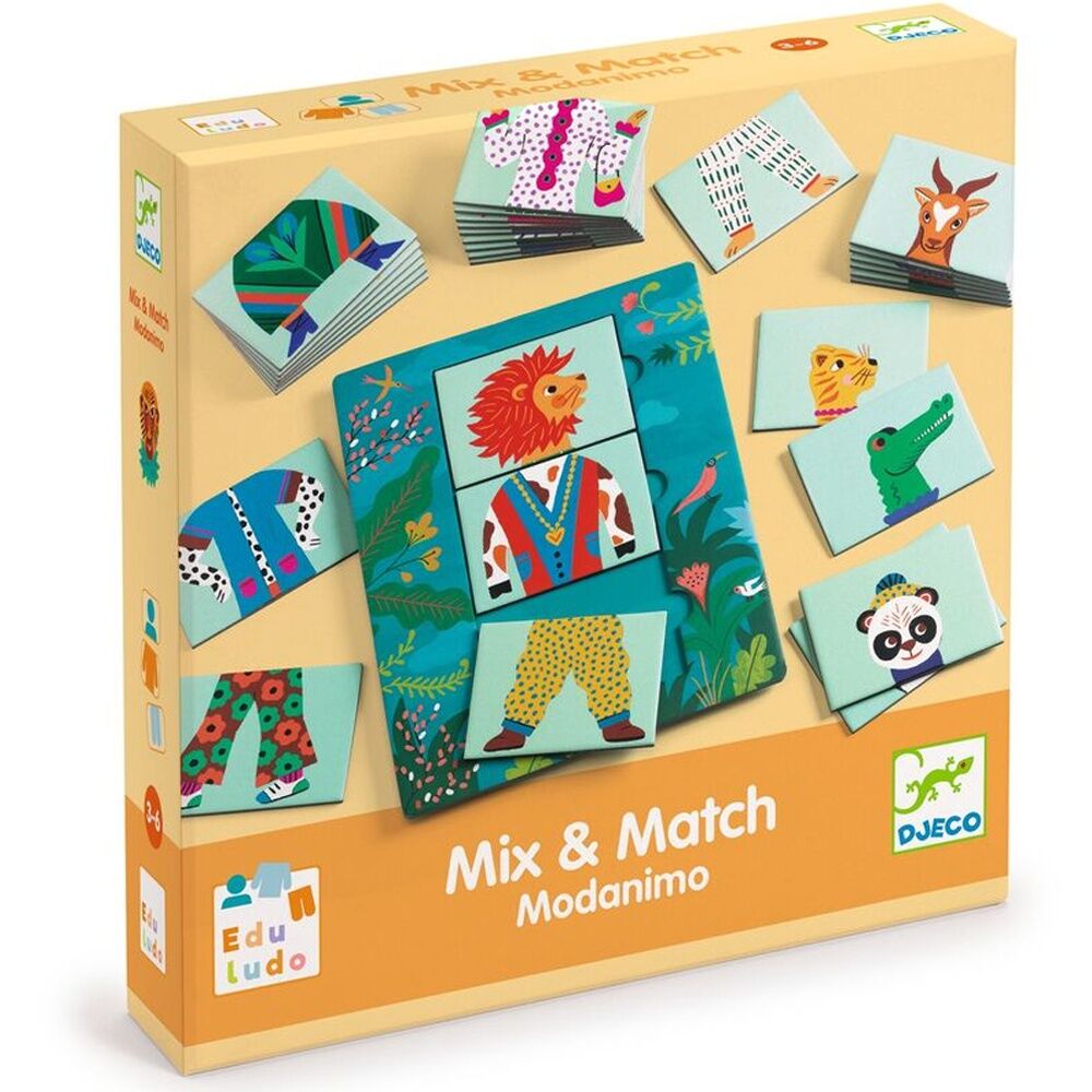 Djeco Modanimo Mix & Match Game Creative Animal Mixing Kids 3y+