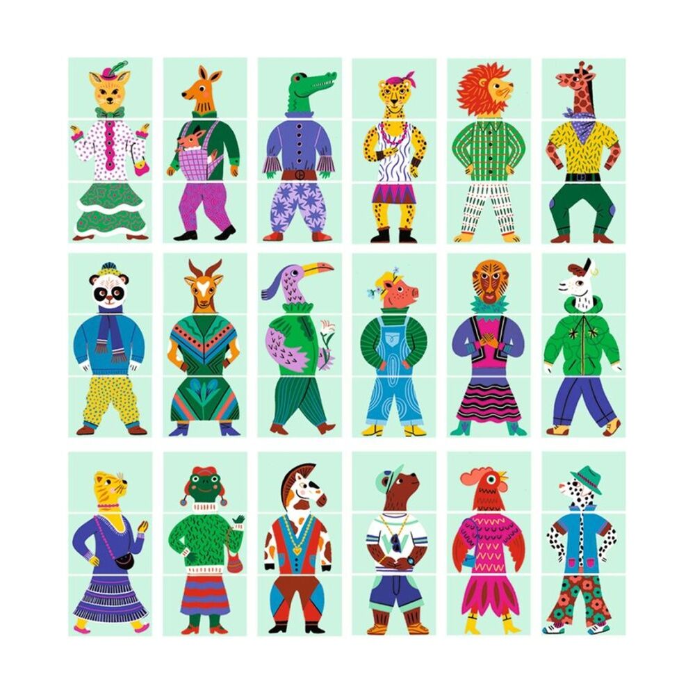 Djeco Modanimo Mix & Match Game Creative Animal Mixing Kids 3y+