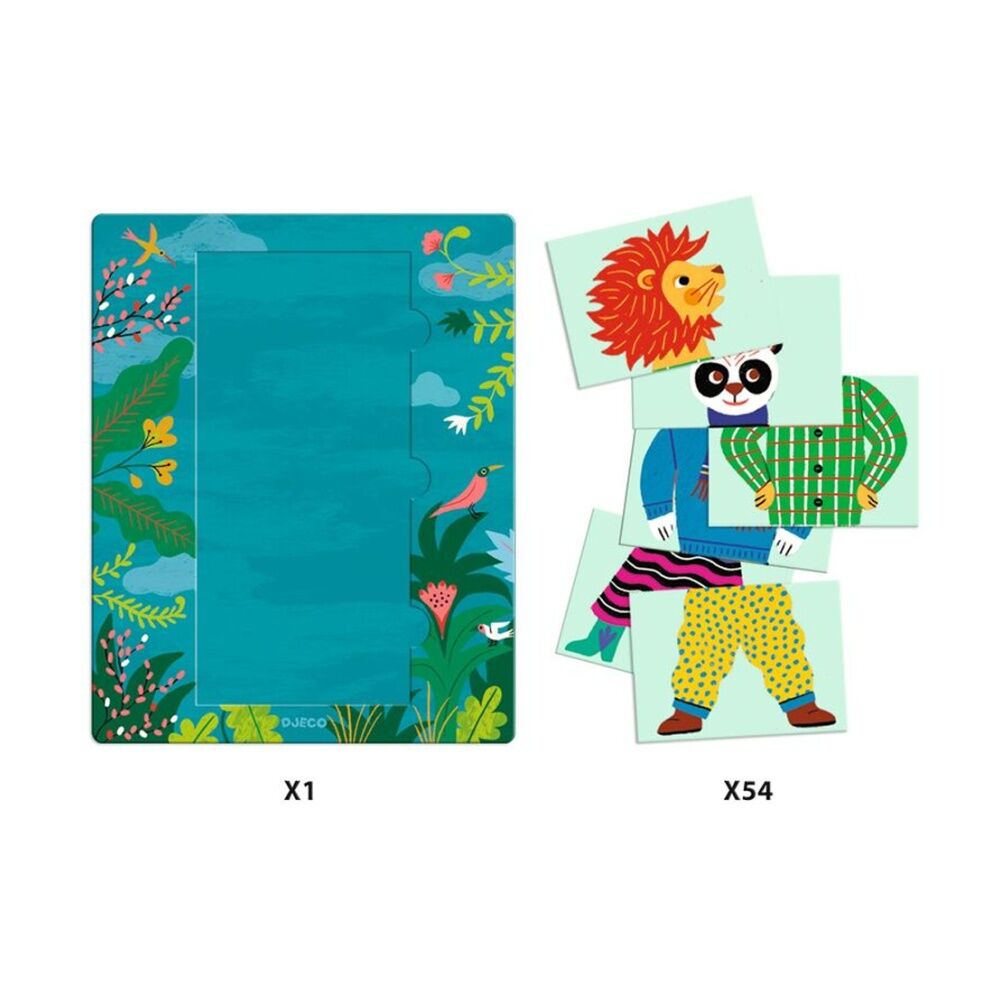 Djeco Modanimo Mix & Match Game Creative Animal Mixing Kids 3y+