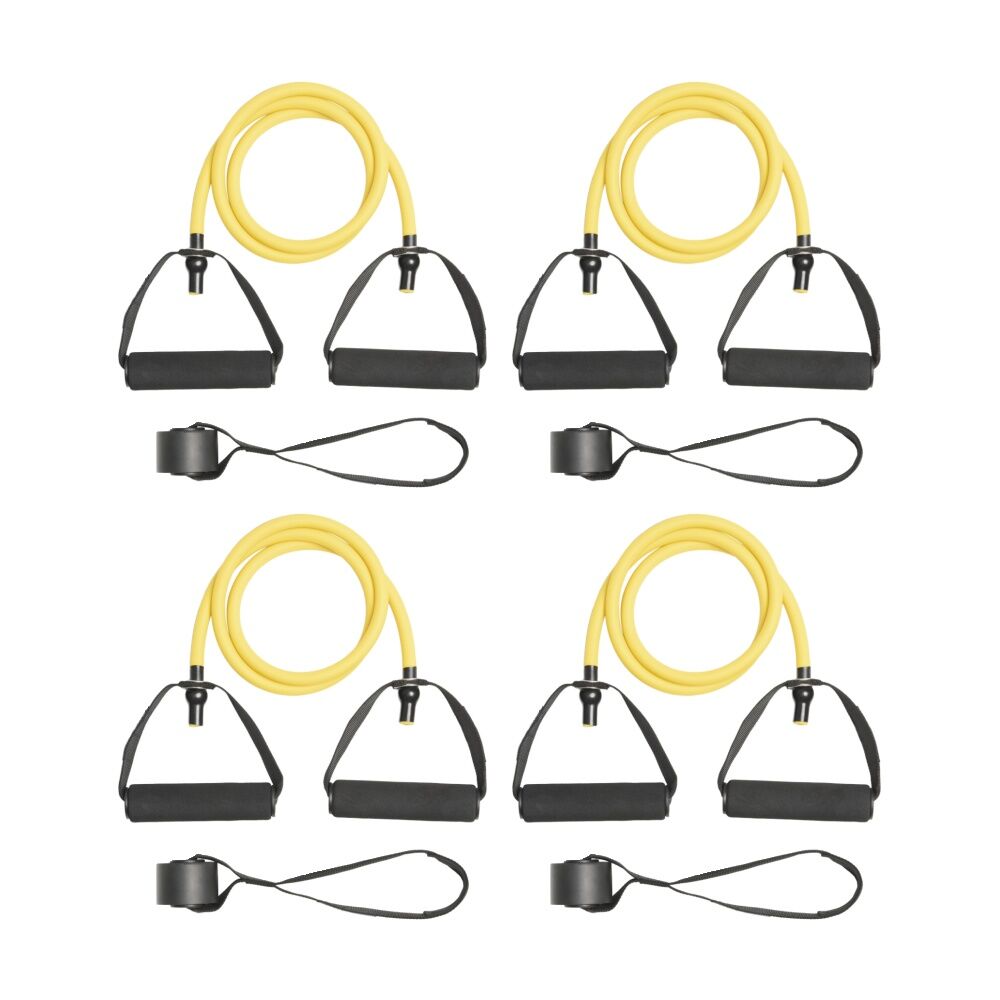 4PK Everlast Resistance Tube Medium Latex Expander W/ Handles Strength Training
