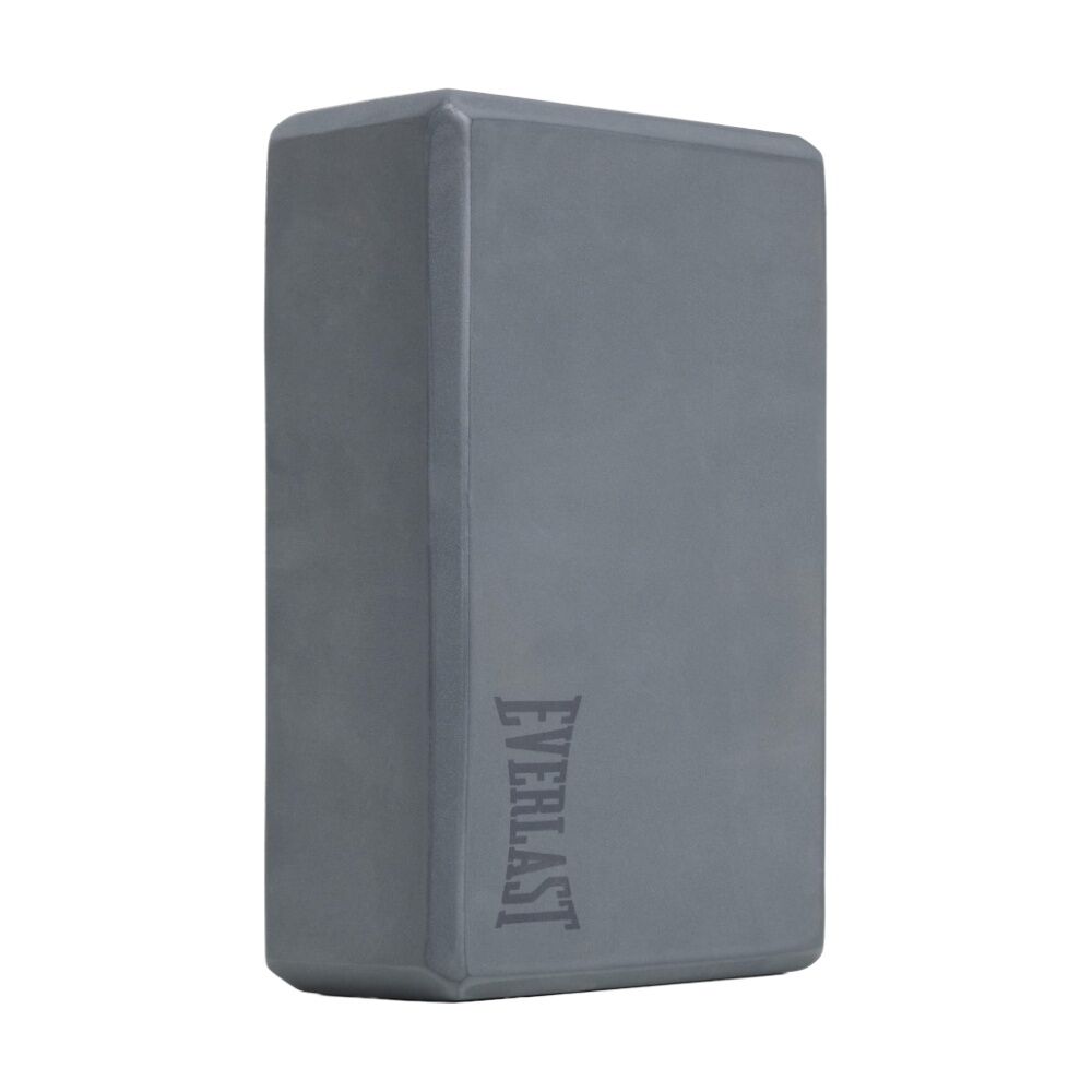 2PK Everlast Foam Yoga Block Lightweight Durable Fitness Equipment Grey