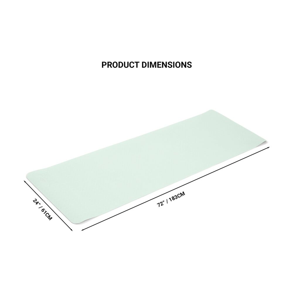 Everlast Yoga Mat 6mm Thick Cushioned Non-Slip Fitness Equipment Mint