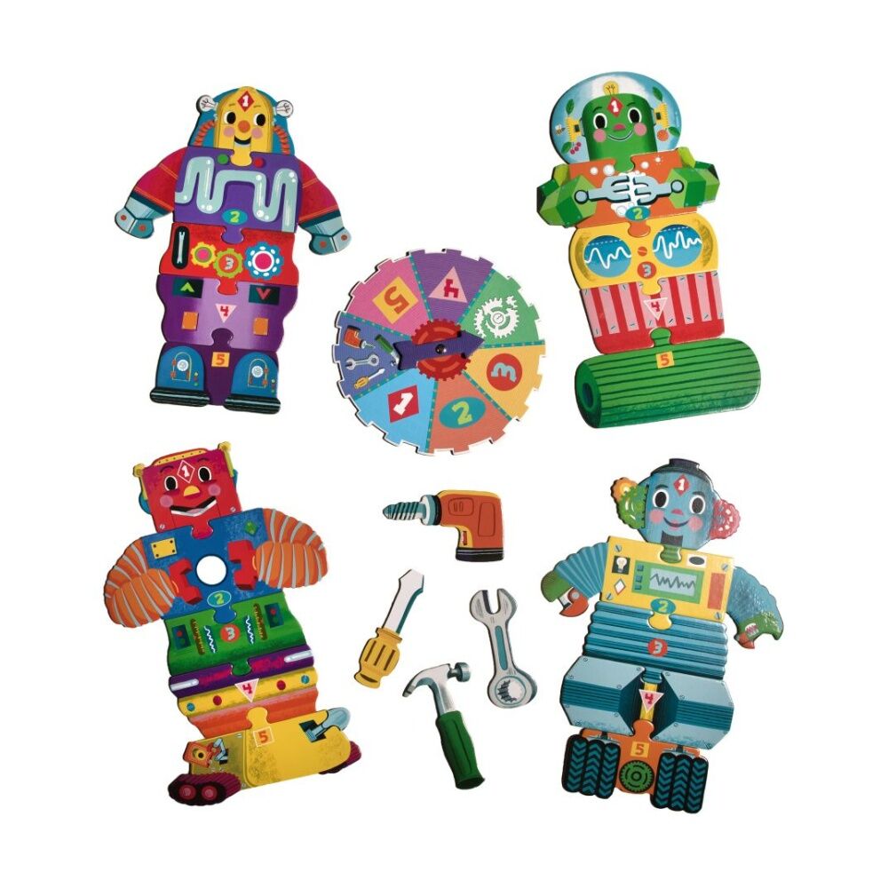 Eeboo Game Build A Robot Educational Number Memory Kids Activity 3y+