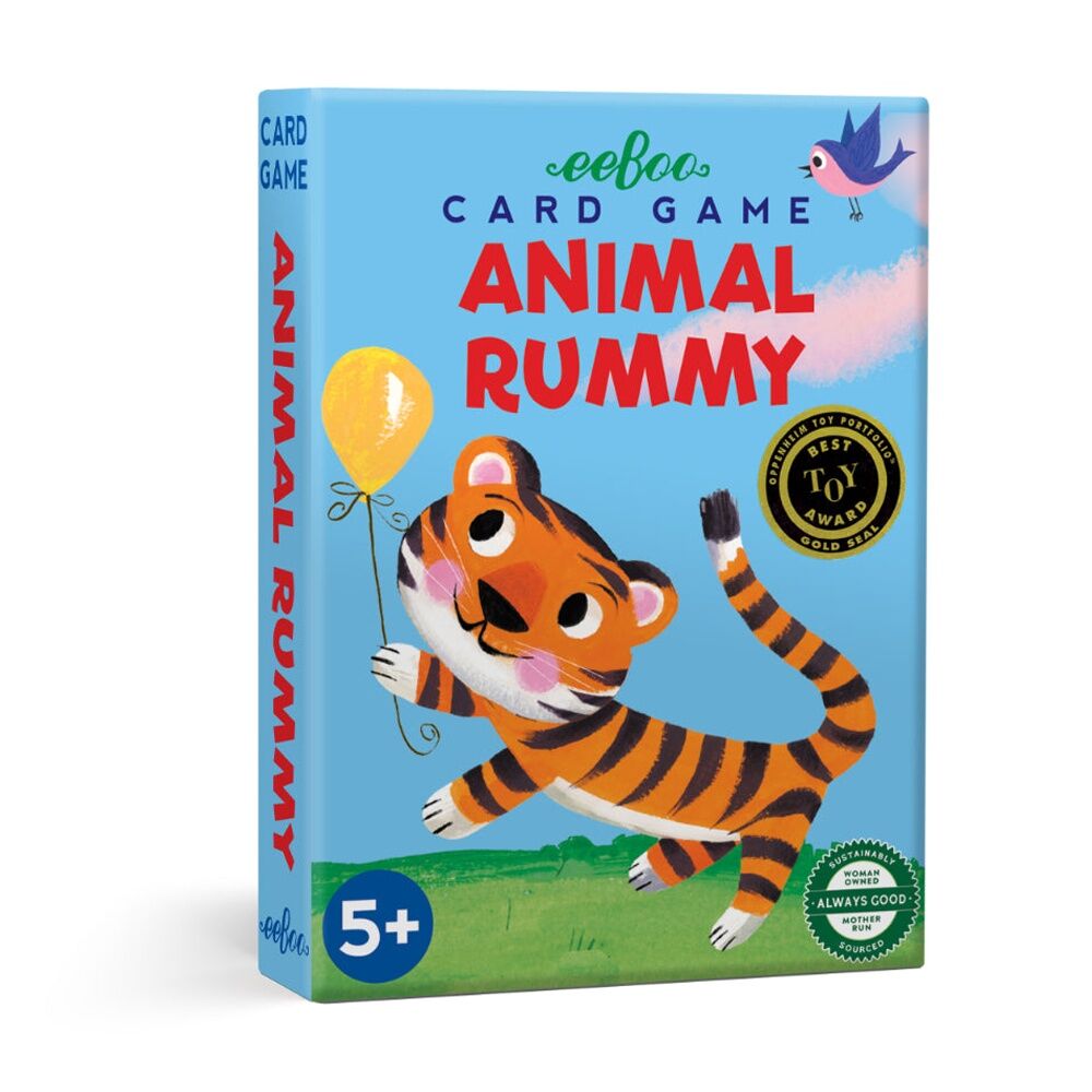 eeBoo Kids 5y+ Playing Cards Animal Rummy Strategic Memory Game
