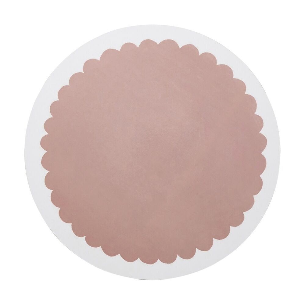 4pc Ecology Bloom Flower Shaped Circle Dinner Placemats W/ Cork Backing 33cm