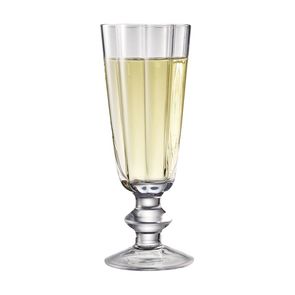 4pc Ecology Ellery Champagne Set Fluted Stemmed Glassware 290ml