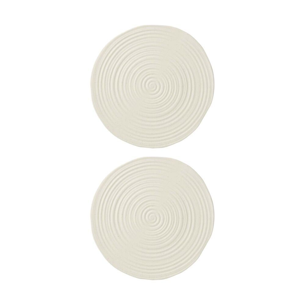 2PK Ecology Ottawa Stoneware Charger Round Kitchen Trivet Calico 32cm