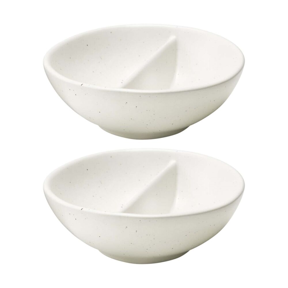 2PK Ecology Ottawa Stoneware Salt Dish Rustic Tableware Calico 9cm