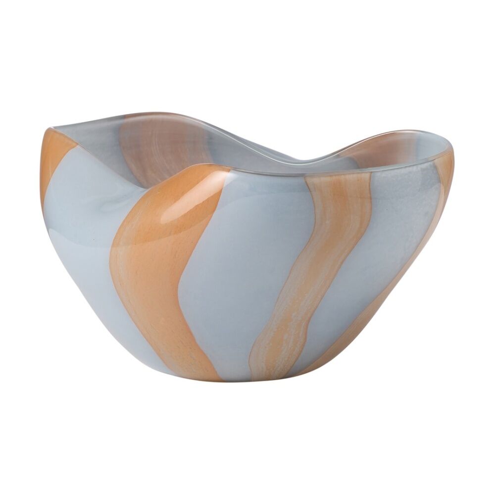 2PK Ecology Horizon Glass Bowl Contemporary Organic Home Decor 12cm