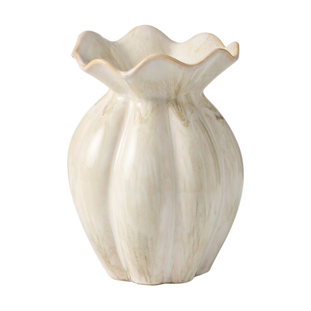 Ecology Dune Ceramic Vase Sculptural Home Decor Toffee 26.8cm