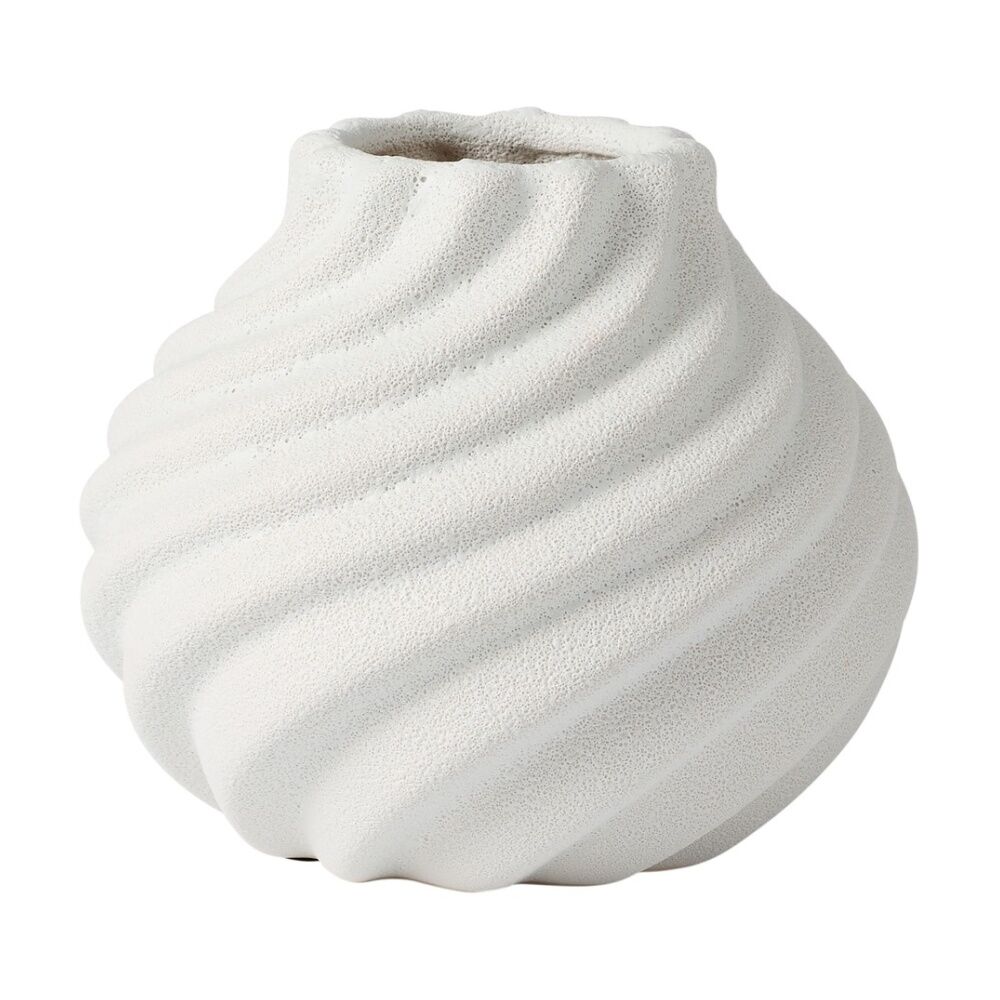 Ecology Loam Ceramic Vase Coastal Minimalist Home Decor 17.5x15cm