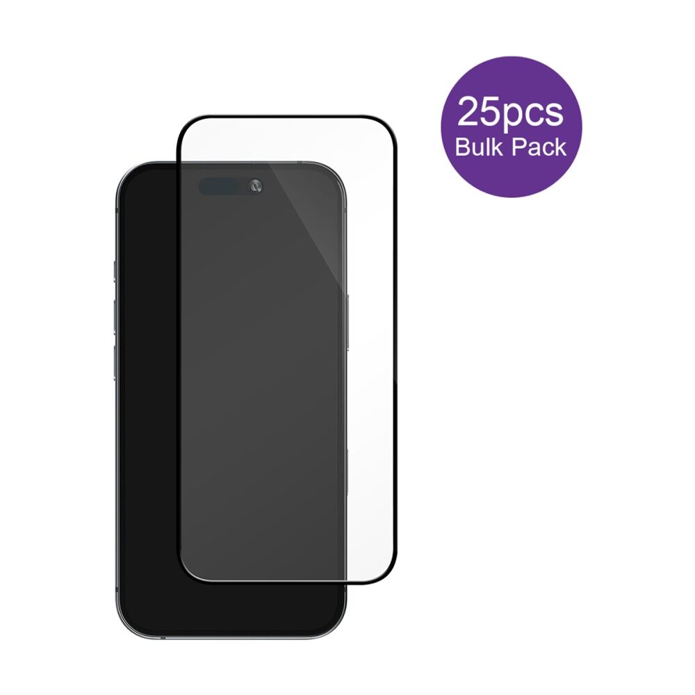 25pc EFM Screen Protector Bulk Set for iPhone 17 Pro Tempered Glass Clear