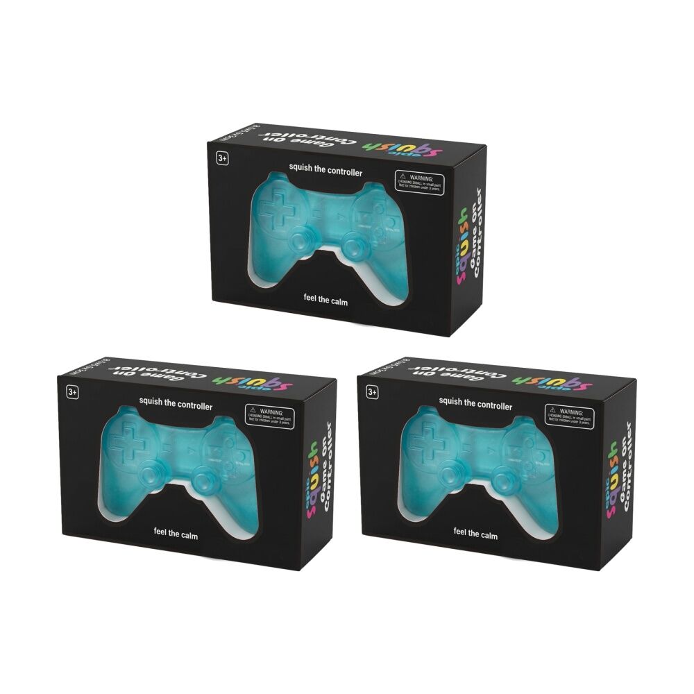 3PK Epic Squish Game On Controller Assorted Soft Sensory Toy Kids 3y+