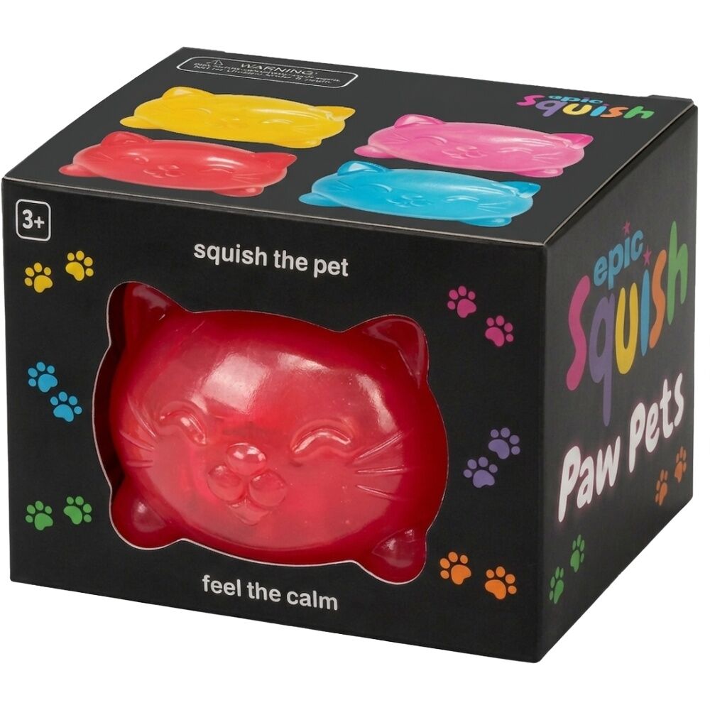 6PK Epic Squish Paw Pets Assorted Soft Animal Sensory Toy Kids 3y+