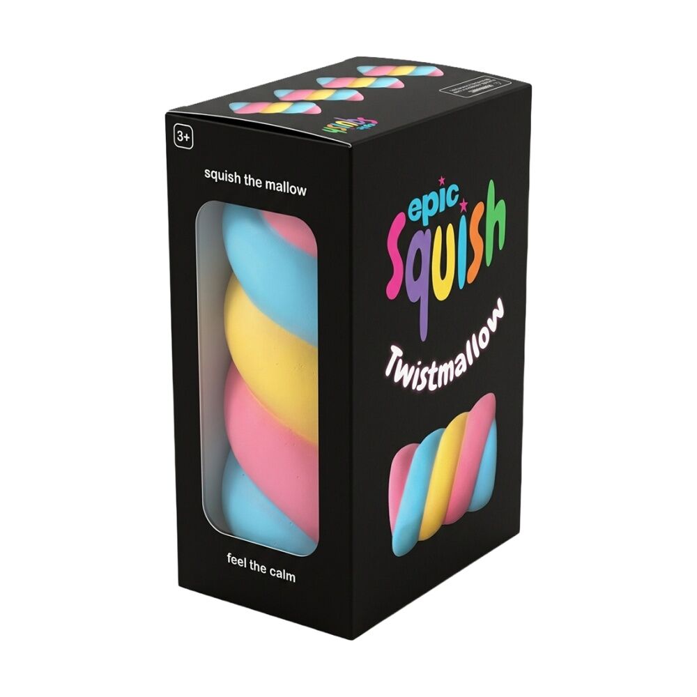 3PK Epic Squish Twistmallow Soft Spiral Sensory Toy Kids 3y+