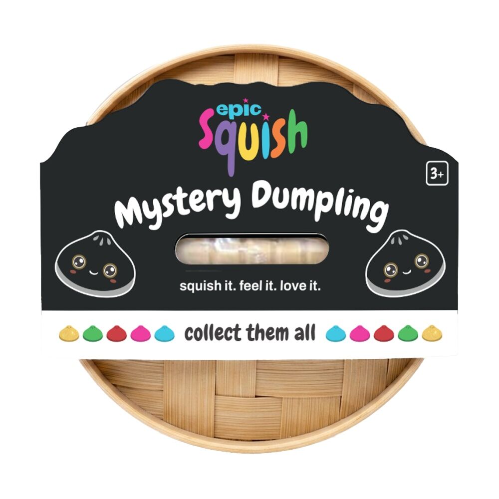 3PK Epic Squish Dumpling Assrtd Mystery Blind Box Sensory Toy Kids 3y+