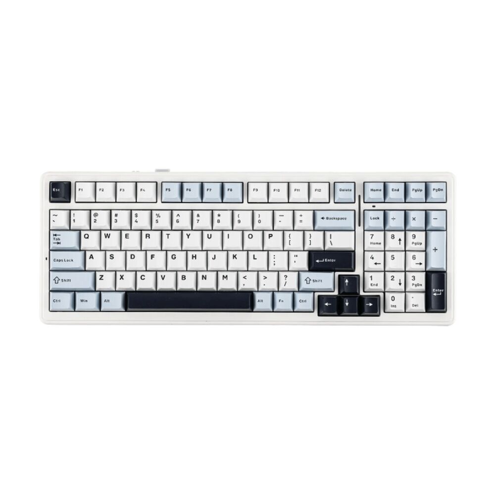 AULA F99 Wireless Tri-Mode Gasket Mechanical Keyboard Blue/White/Black Purple