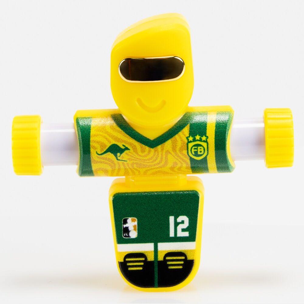 Foosbots Rivals Team Australia Soccer Toy Squeeze To Spin Kids 6+