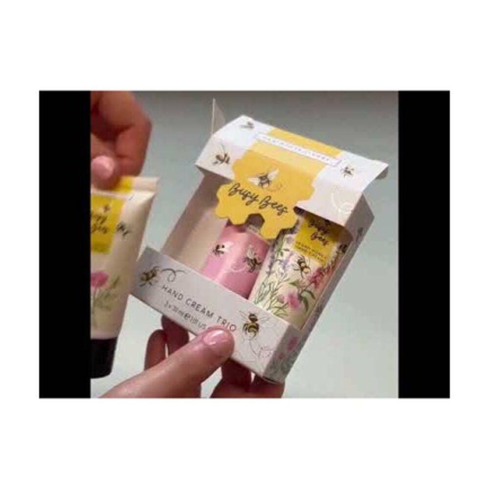 3pc Heathcote & Ivory Busy Bees Hand Cream Trio Collection Set 30ml