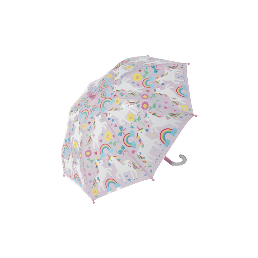 2PK Floss & Rock Colour Changing Umbrella Rainbow Unicorn Kids 3y+ 60x70cm