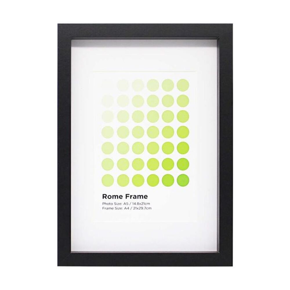 3PK Braz A4 Rome Image Photo Document Display Frame 29.7x21cm Black