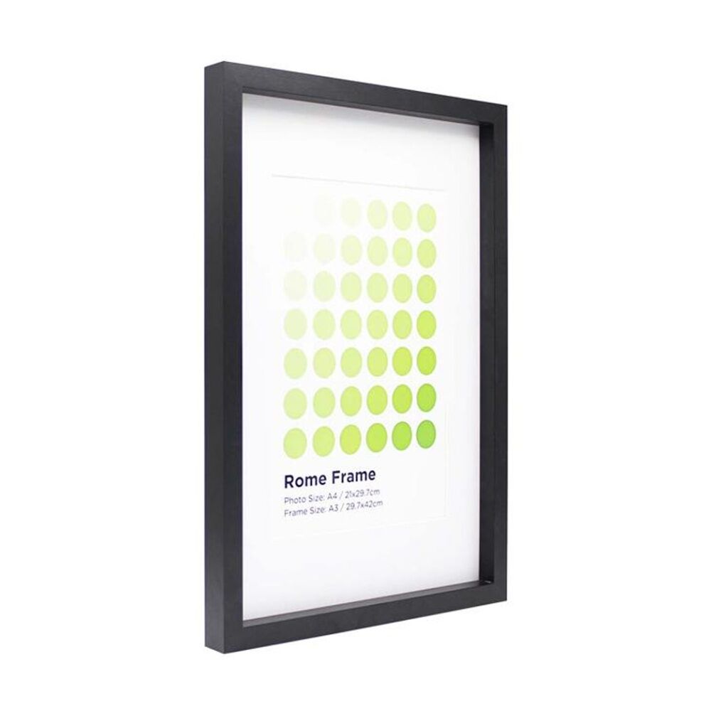 2PK Braz A3 Rome Image Photo Document Display Frame 29.7x42cm Black