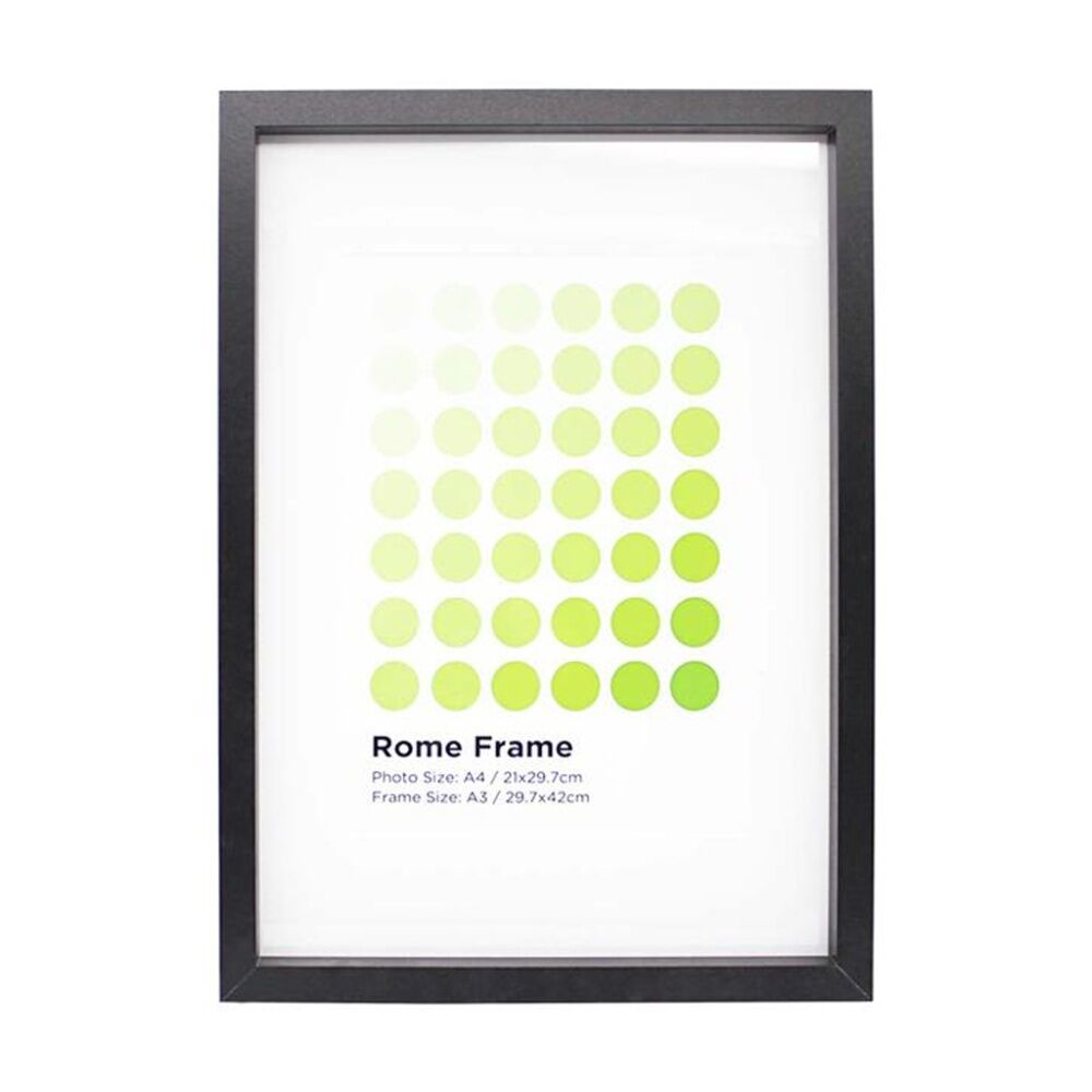 2PK Braz A3 Rome Image Photo Document Display Frame 29.7x42cm Black