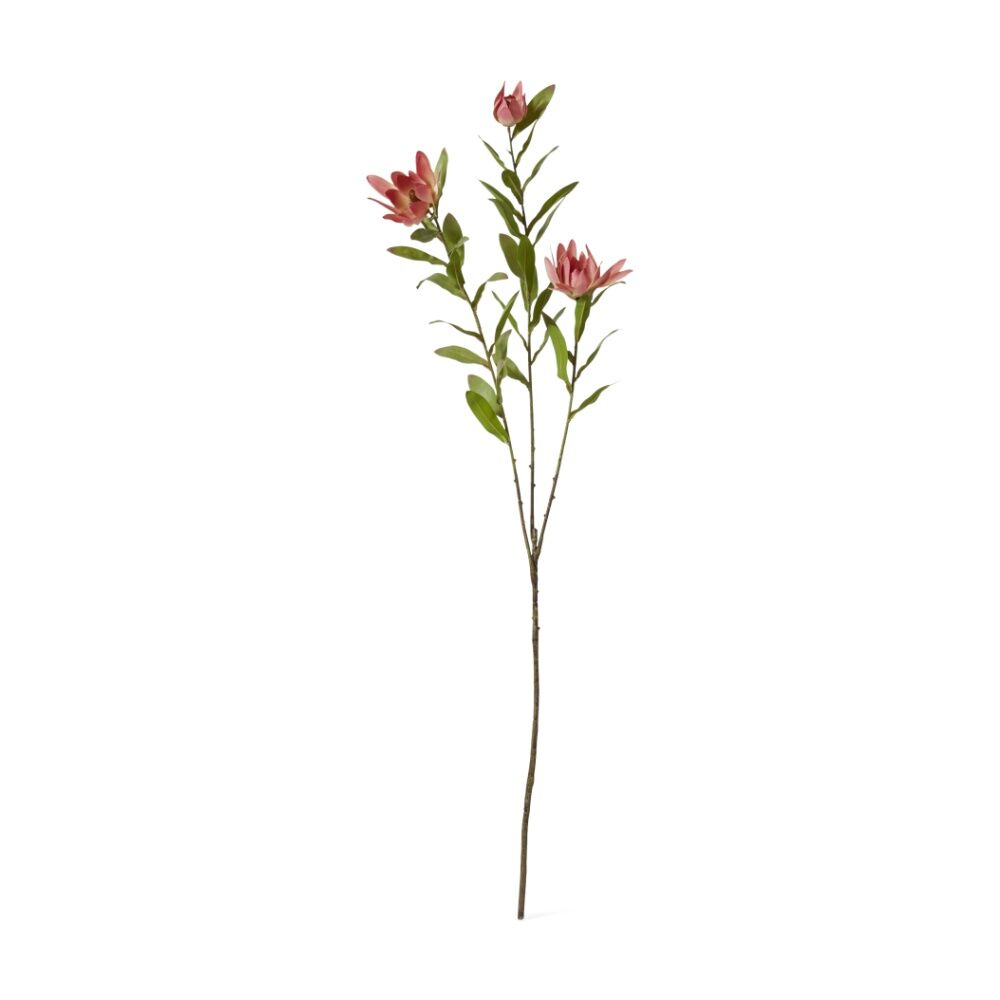 E Style Protea Orientale Spray Pink Artificial Flower Floral Stem 42x16x99cm