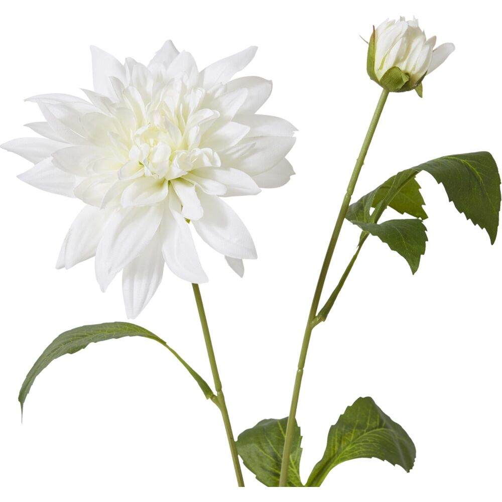 12PK E Style Dahlia Spray Artificial Flower Home Decor White 18x15x72cm