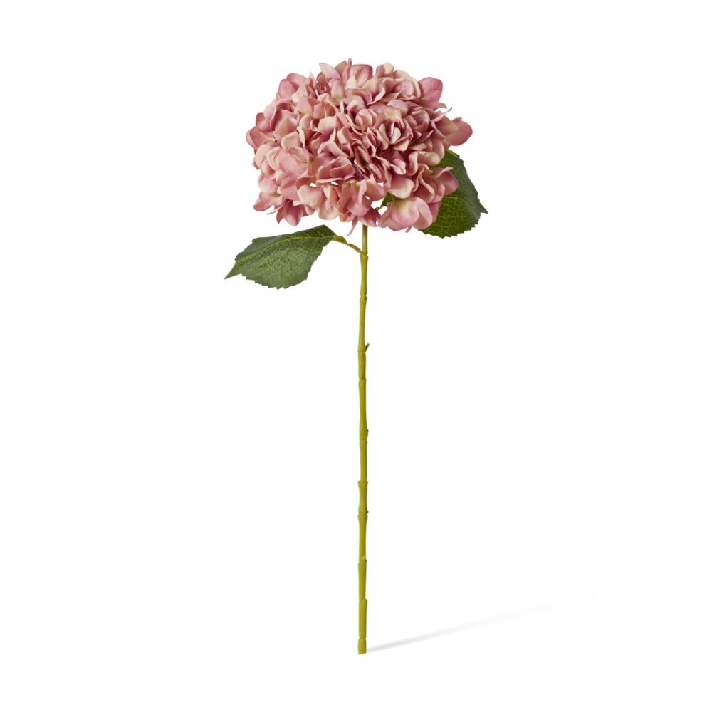 6PK E Style Hydrangea Classic Large Stem Artificial Flower Dusty Pink 23x23x65cm
