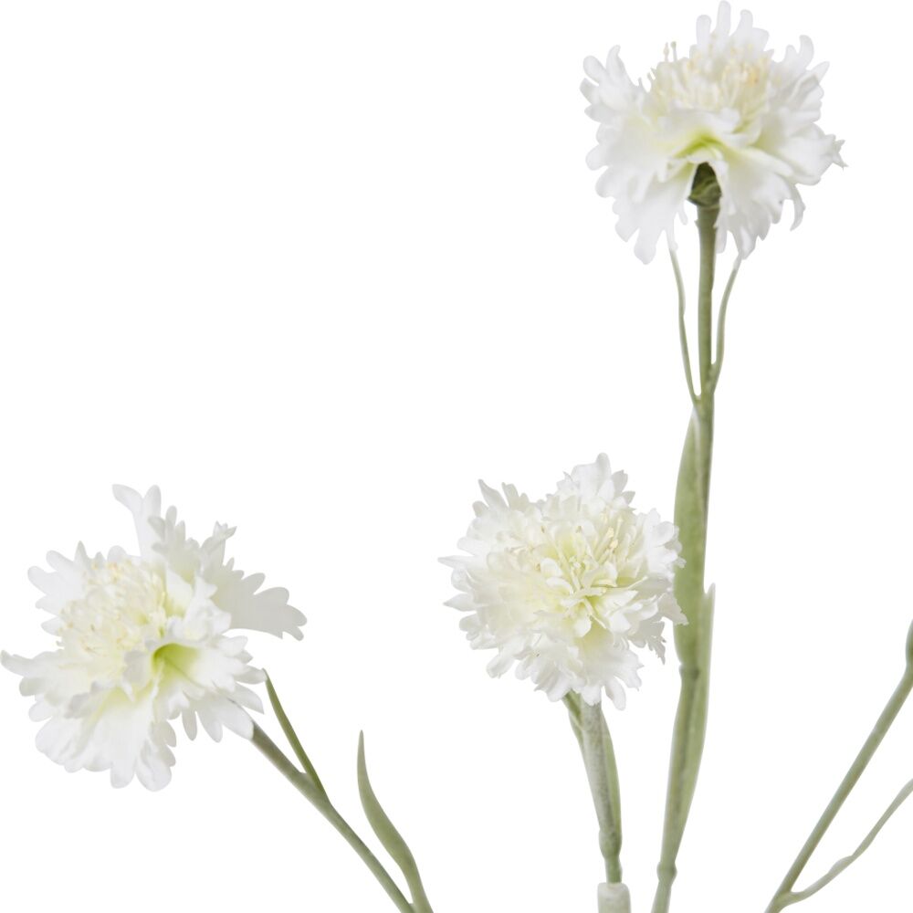 6PK E Style Corn Flower Spray Artificial Floral Stem Decor White 8x3x61cm