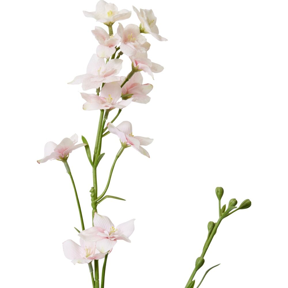 3PK E Style Larkspur Spray Artificial Flower Stem Decor Pink 11x6x71cm