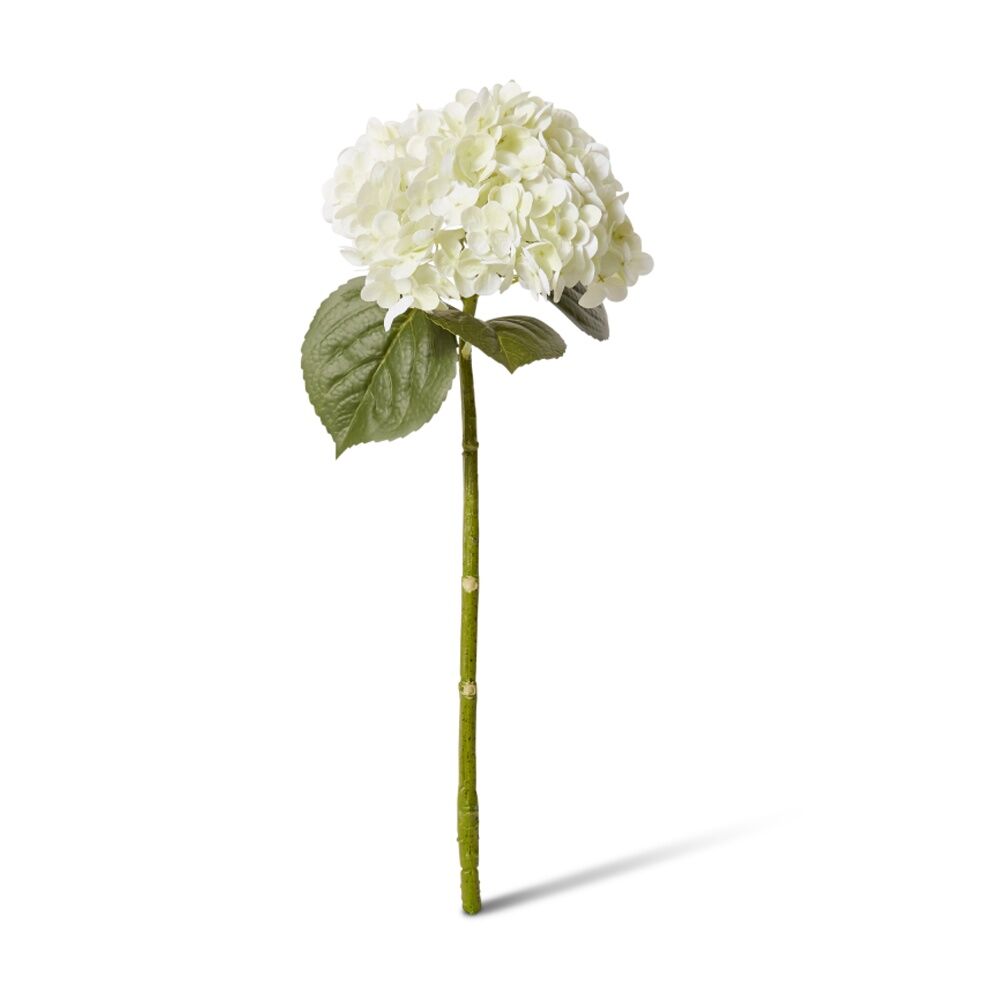 E Style Hydrangea Classic Artificial Flower Stem White Green 30x20x52cm