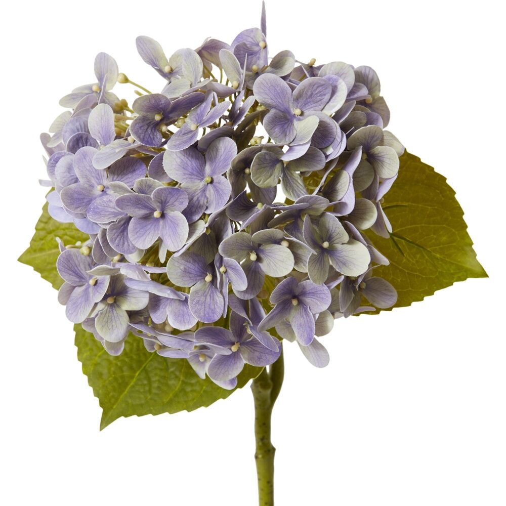 2PK E Style Hydrangea Garden Stem Artificial Flower Purple 26x20x61cm