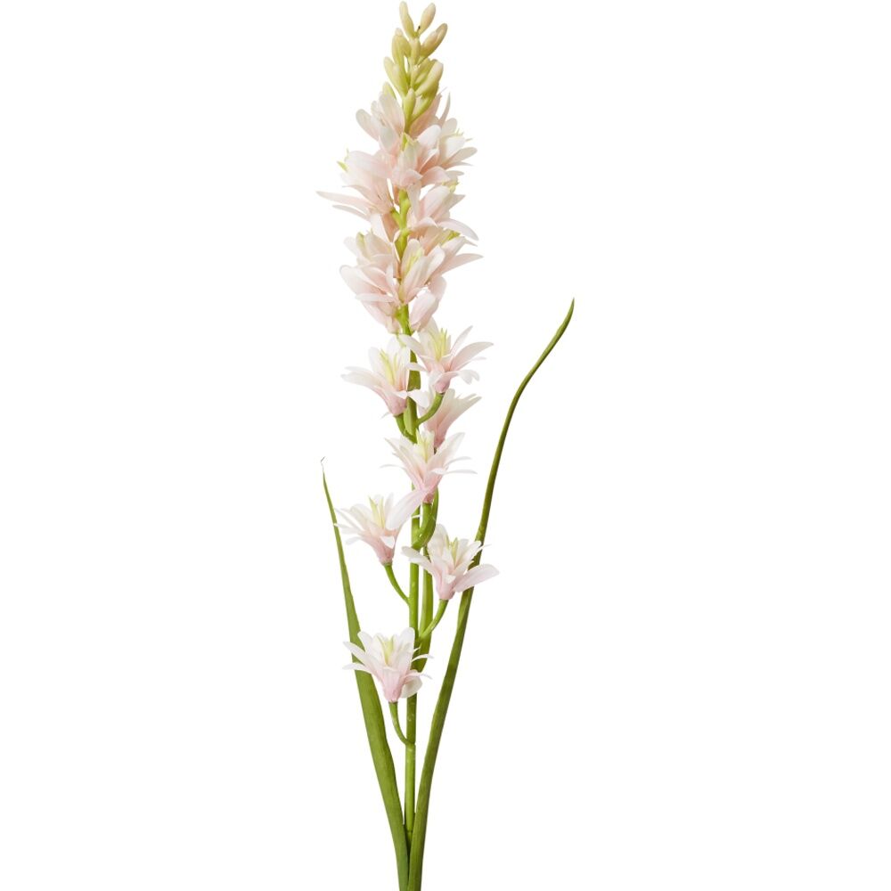 4PK E Style Tuberose Stem Durable Artificial Flower Decor Pink 12x10x90cm