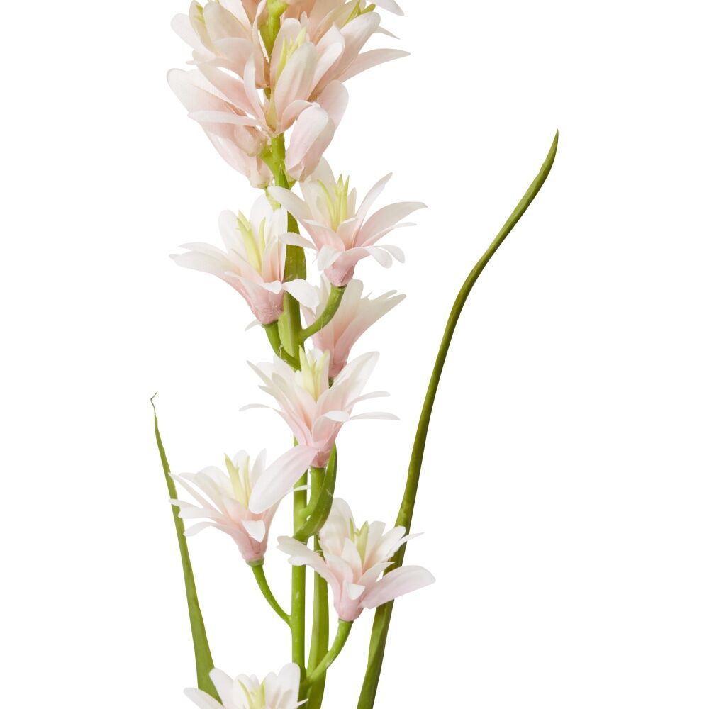 4PK E Style Tuberose Stem Durable Artificial Flower Decor Pink 12x10x90cm