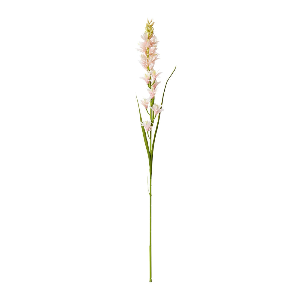 4PK E Style Tuberose Stem Durable Artificial Flower Decor Pink 12x10x90cm