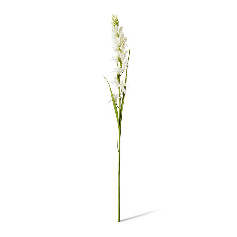 2PK E Style Tuberose Stem Durable Artificial Flower Decor White 12x10x90cm