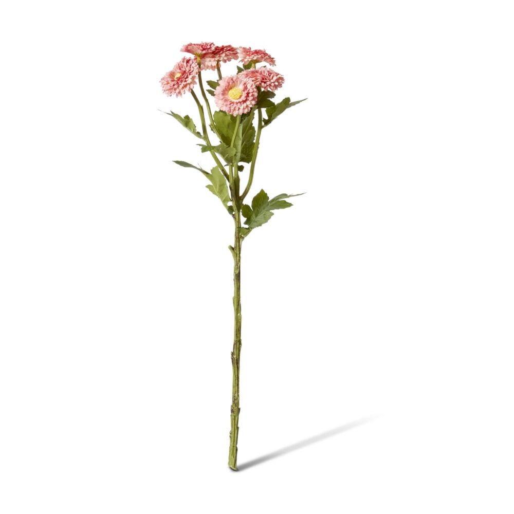 3PK E Style Chrysanthemum Spray Artificial Flower Decor Pink 22x16x56cm