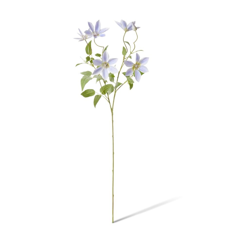 E Style Clematis Stem Durable Artificial Flower Purple 42x20x86cm