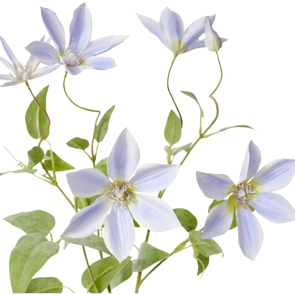 E Style Clematis Stem Durable Artificial Flower Purple 42x20x86cm