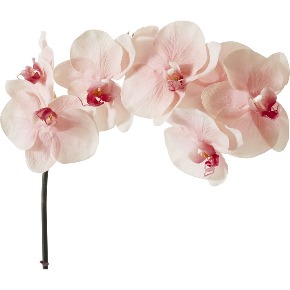 4PK E Style Phalaenopsis Orchid Stem Artificial Flower Soft Pink 20x8x95cm