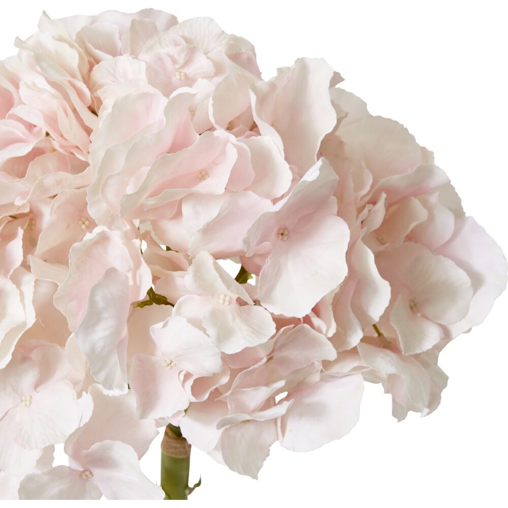 2PK E Style Hydrangea Stem Artificial Flower Durable Decor Pink 25x25x53cm
