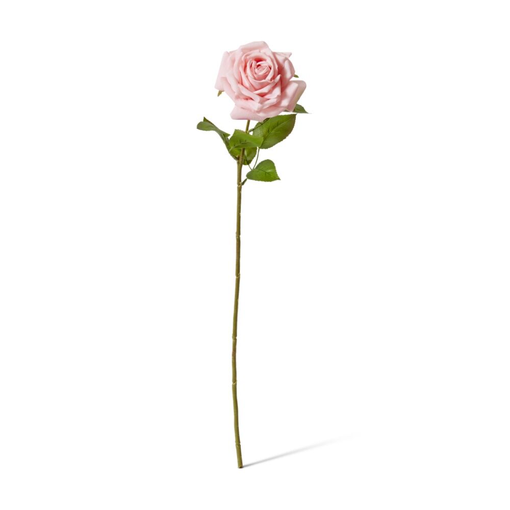 6PK E Style Rose Garden Stem Durable Artificial Flower Pink 22x14x66cm