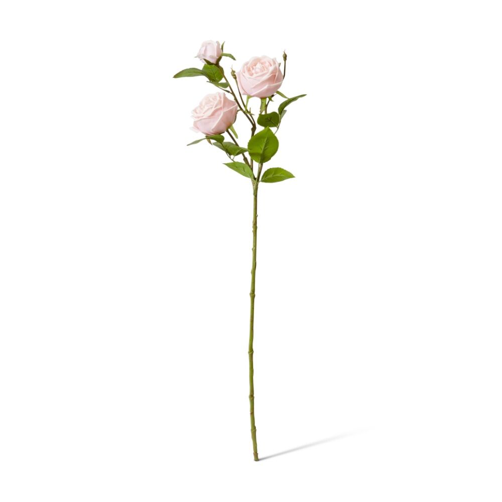 2PK E Style Rose Austin Spray Elegant Artificial Flower Soft Pink 24x16x78cm