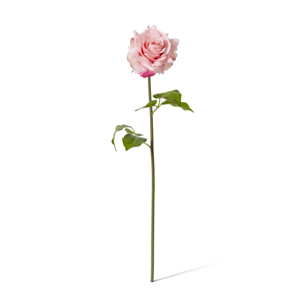 12PK E Style Rose Rambler Short Stem Artificial Flower Pink 14x12x45cm