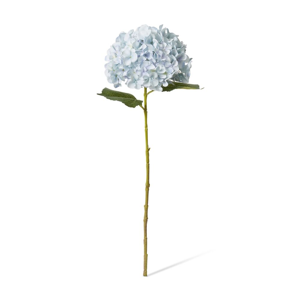 2PK E Style Hydrangea Garden Large Stem Artificial Flower Light Blue 19x31x65cm