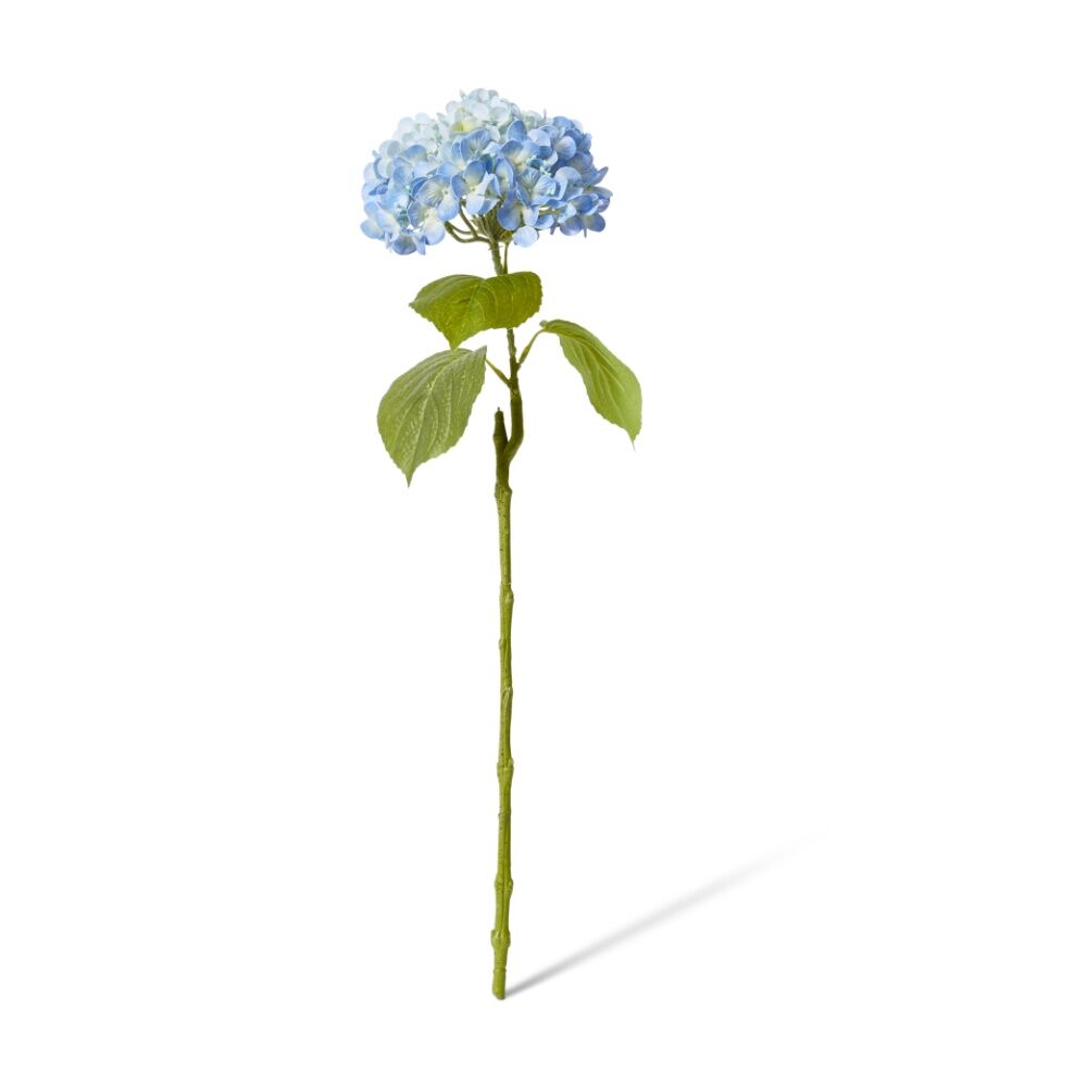 4PK E Style Hydrangea Bloom Stem Artificial Flower Blue 25x20x60cm