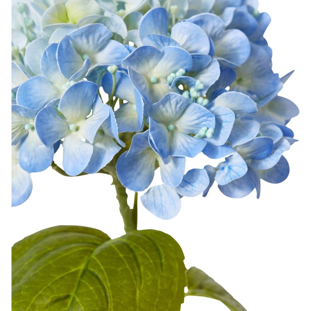 E Style Hydrangea Bloom Stem Artificial Flower Blue 25x20x60cm